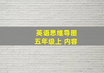 英语思维导图五年级上 内容